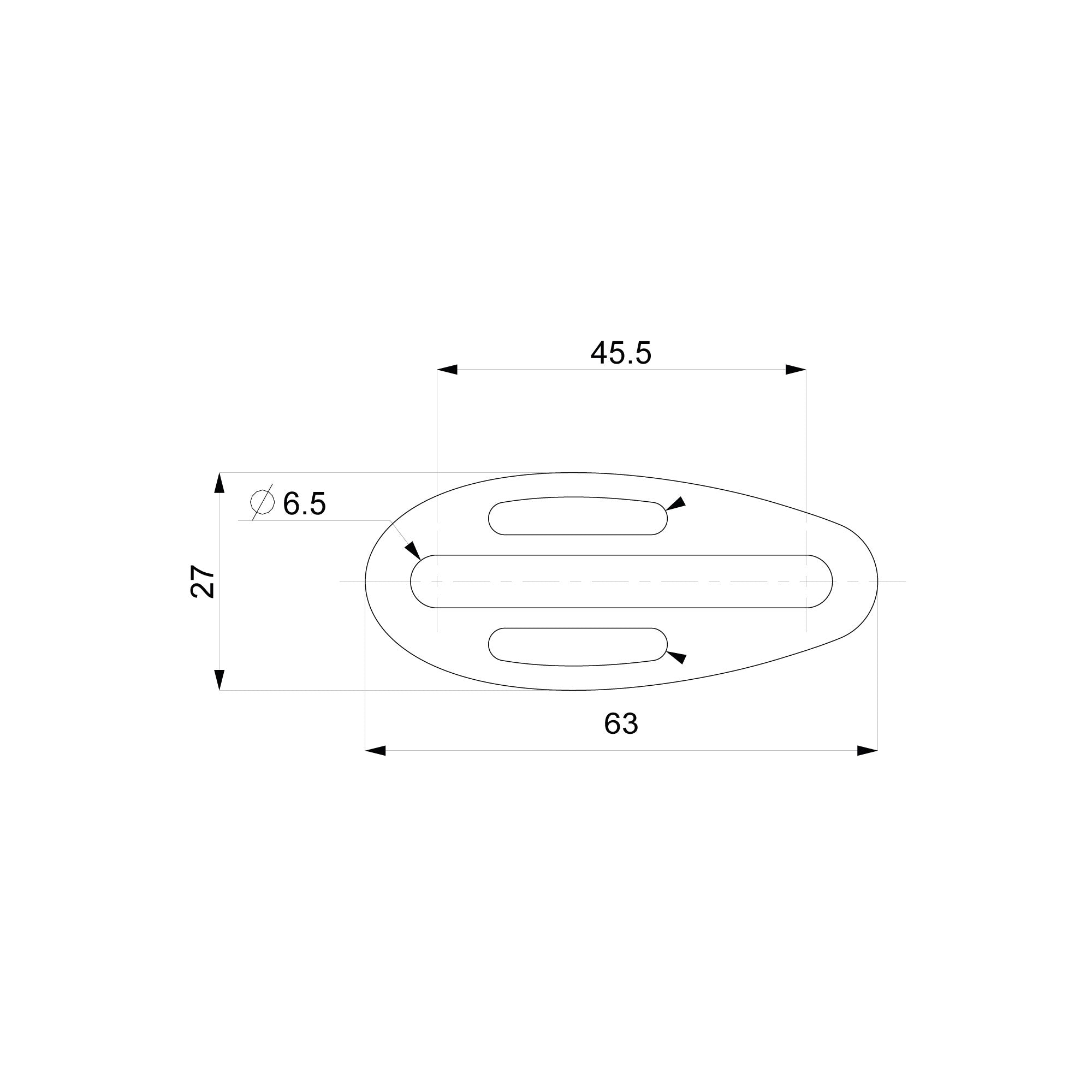20mm Riser for universal adapter (single piece)