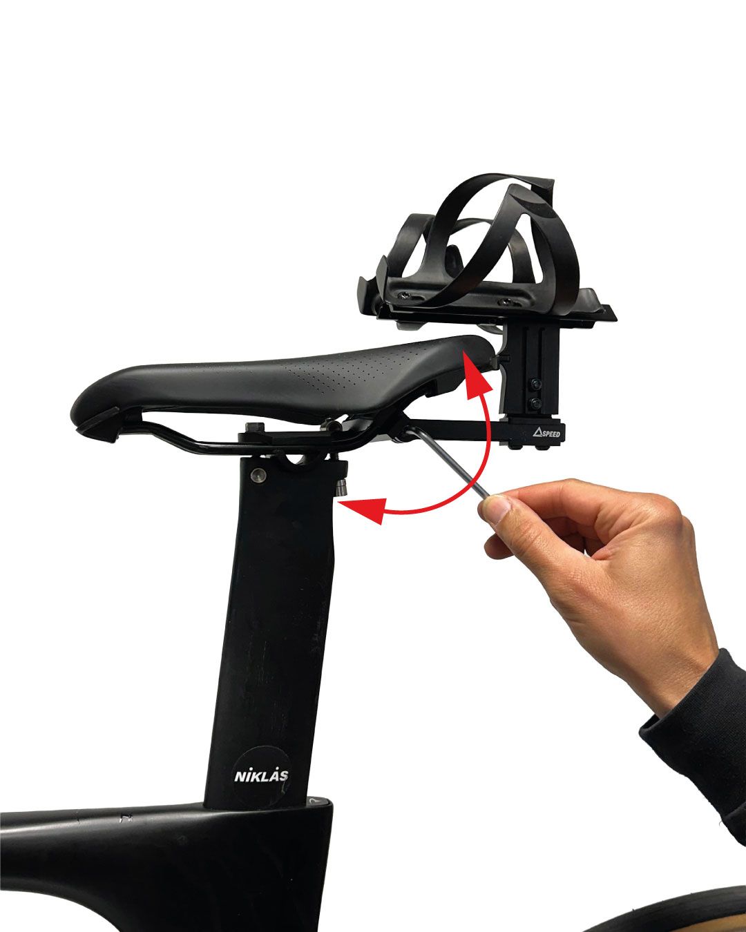 Rear hydration bottle holder
