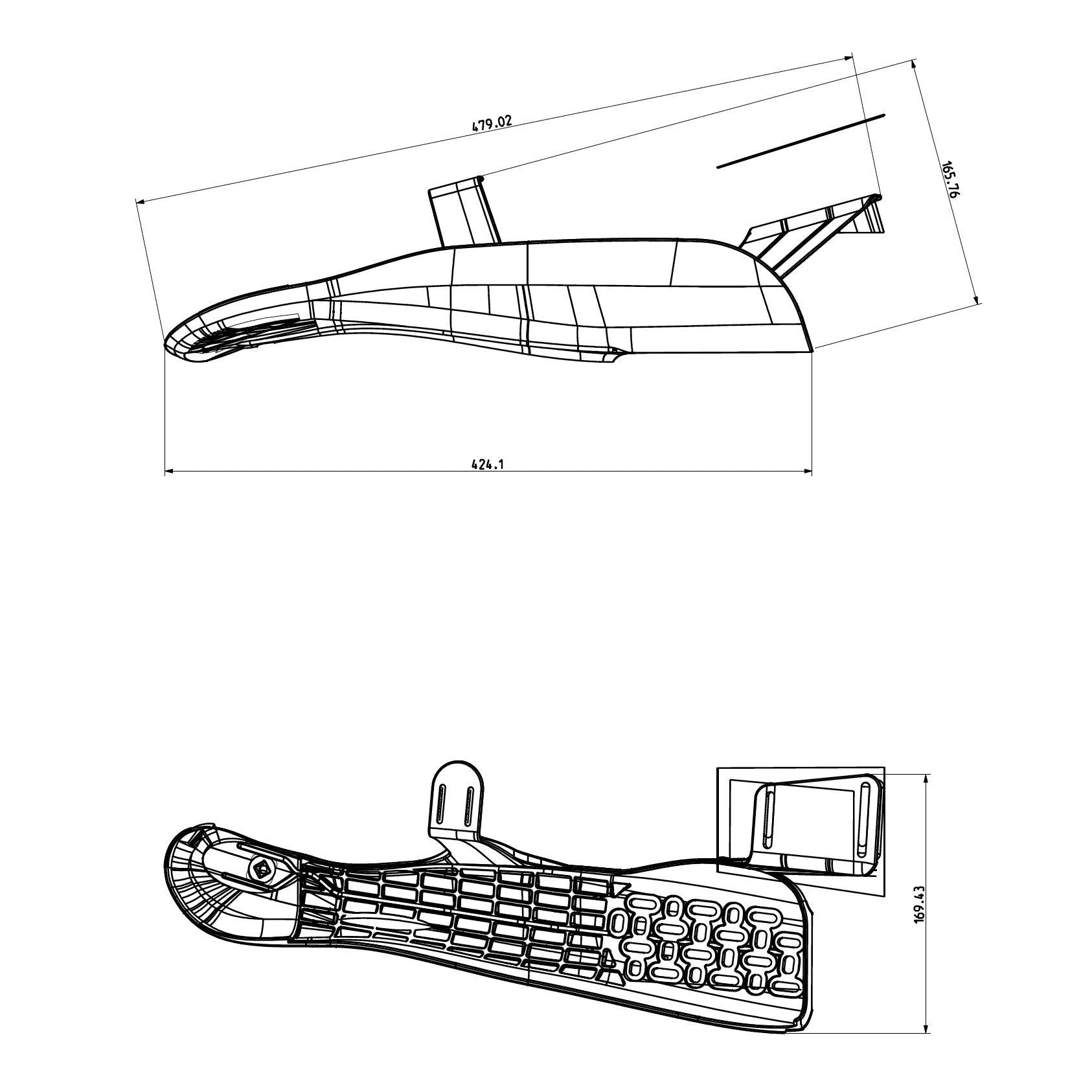 Delta Speed aero bar extension
